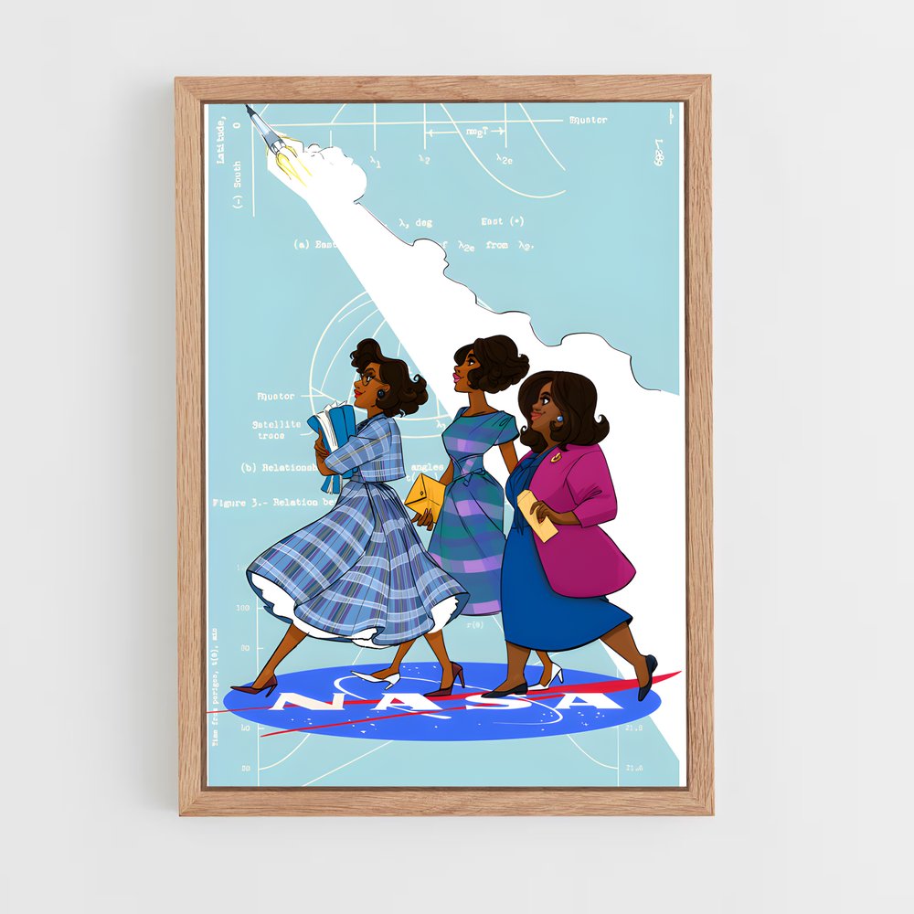 Poster Promenade Éthérée – affiche Astronautes (vue 4)